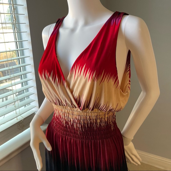 Red New Women’s striped sleeveless dress size Medium - Picture 7 of 13